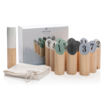 Jeu Scatter en bois pour cadeau publicitaire Scatter Wooden couleur marron vue avec boîte