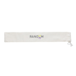 Lot jeu de Mikado dans pochette de présentation en coton Giant Mikado couleur marron vue avec logo