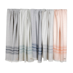 Grande serviette en coton à séchage rapide et très absorbante Ukiyo couleur bleu marine vue générale