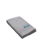 Essuie-mains doux et épais, durables, à séchage rapide, Ukiyo couleur gris avec zone d'impression