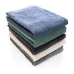 Serviette de bain type spa de grande absorption 500 gr Ukiyo couleur bleu vue générale