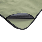 Couverture de pique-nique pliable en RPET hydrofuge avec logo Coating couleur vert foncé troisième vue