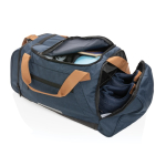 Sac de voyage en polyester recyclé au style urbain Urban Outdoor couleur bleu marine sixième vue