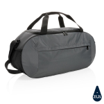 Sac de sport personnalisé en polyester recyclé Impact couleur gris foncé