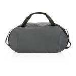 Sac de sport personnalisé en polyester recyclé Impact couleur gris foncé quatrième vue
