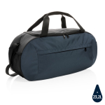 Sac de sport personnalisé en polyester recyclé Impact couleur bleu marine
