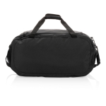 Sac de voyage et de sport recyclé avec grande ouverture Swiss Peak couleur noir troisième vue