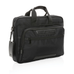 Mallette en polyester recyclé durable pour PC 15,6” RPET Swiss Peak couleur noir