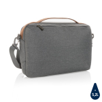 Mallette PC 15,6” personnalisée au design minimaliste éco Exclusive couleur gris foncé