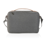 Mallette PC 15,6” personnalisée au design minimaliste éco Exclusive couleur gris foncé deuxième vue