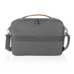 Mallette PC 15,6” personnalisée au design minimaliste éco Exclusive couleur gris foncé troisième vue