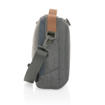 Mallette PC 15,6” personnalisée au design minimaliste éco Exclusive couleur gris foncé quatrième vue