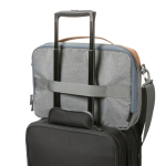 Mallette PC 15,6” personnalisée au design minimaliste éco Exclusive couleur gris foncé sixième vue