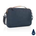 Mallette PC 15,6” personnalisée au design minimaliste éco Exclusive couleur bleu marine