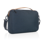 Mallette PC 15,6” personnalisée au design minimaliste éco Exclusive couleur bleu marine huitième vue
