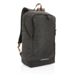 Sac à dos personnalisé, polyvalent recyclé en polyester Urban Outdoor couleur noir huitième vue