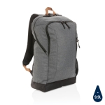 Sac à dos personnalisé, polyvalent recyclé en polyester Urban Outdoor couleur gris foncé