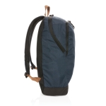 Sac à dos personnalisé, polyvalent recyclé en polyester Urban Outdoor couleur bleu marine troisième vue