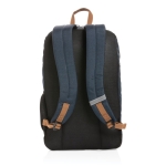 Sac à dos personnalisé, polyvalent recyclé en polyester Urban Outdoor couleur bleu marine quatrième vue