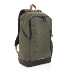 Sac à dos personnalisé, polyvalent recyclé en polyester Urban Outdoor couleur vert foncé huitième vue
