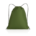 Sac à dos à cordon léger et recyclé avec AWARE™ Urban Recycled Elegant couleur vert foncé troisième vue