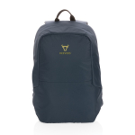 Sac à dos antivol rembourré avec poche et RFID 15,6´´ Journey couleur bleu marine vue avec logo