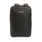 Sac à dos pour PC de 15,6´´ avec poches internes et AWARE™ Exclusive couleur noir vue avec logo