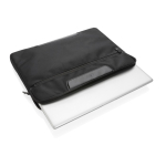 Housse pour PC portable en polyester recyclé 15,6” RPET Swiss Peak couleur noir sixième vue