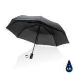Petit parapluie imprimé pliant coupe-vent en RPET Ø97 Windproof couleur noir
