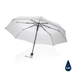 Petit parapluie imprimé pliant coupe-vent en RPET Ø97 Windproof couleur blanc