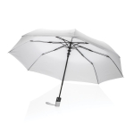 Petit parapluie imprimé pliant coupe-vent en RPET Ø97 Windproof couleur blanc septième vue