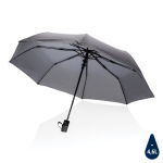 Petit parapluie imprimé pliant coupe-vent en RPET Ø97 Windproof couleur gris foncé