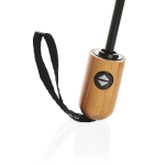 Petit parapluie avec ouverture et fermeture auto coupe-vent Ø94 RPET couleur noir quatrième vue