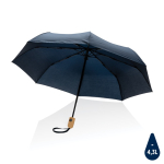 Petit parapluie avec ouverture et fermeture auto coupe-vent Ø94 RPET couleur bleu marine