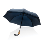 Petit parapluie avec ouverture et fermeture auto coupe-vent Ø94 RPET couleur bleu marine septième vue