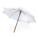 Parapluie en pongé 190T RPET couleur blanc quatrième vue