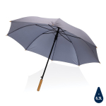 Parapluie en pongé 190T RPET couleur gris foncé
