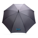 Parapluie en pongé 190T RPET couleur gris foncé vue avec logo