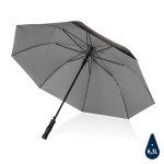 Grand parapluie automatique avec éco-design bicolore Ø120 RPET Bicolor couleur argenté