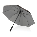 Grand parapluie automatique avec éco-design bicolore Ø120 RPET Bicolor couleur argenté cinquième vue