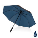 Grand parapluie automatique avec éco-design bicolore Ø120 RPET Bicolor couleur bleu marine