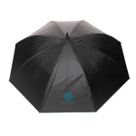 Grand parapluie automatique avec éco-design bicolore Ø120 RPET Bicolor couleur bleu marine vue avec logo