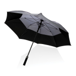 Joli parapluie anti-tempête en matériaux recyclés Ø120 Stormproof couleur gris foncé cinquième vue