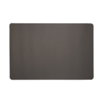 Tapis de souris promotionnel pour bureau en cuir Hybrid couleur gris foncé deuxième vue frontale