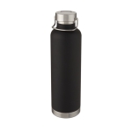 Grande bouteille personnalisée avec bande métallisée 1 L Sport Large couleur noir