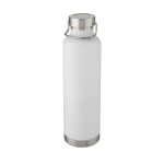 Grande bouteille personnalisée avec bande métallisée 1 L Sport Large couleur blanc