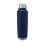 Grande bouteille personnalisée avec bande métallisée 1 L Sport Large couleur bleu foncé