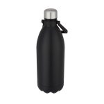 Gourde extra grande avec fonction thermos en acier, poignée 1,5L Giant couleur noir
