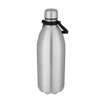 Gourde extra grande avec fonction thermos en acier, poignée 1,5L Giant couleur argenté