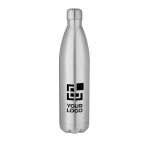 Grande bouteille isotherme en inox avec logo 1 L Thermique Cove avec zone d'impression